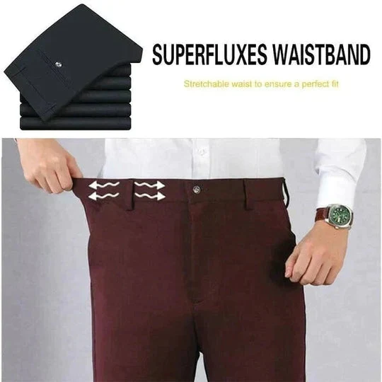 🔥👖High Stretch Men's Classic Pant For Men (LIGHT GREY) 💖
