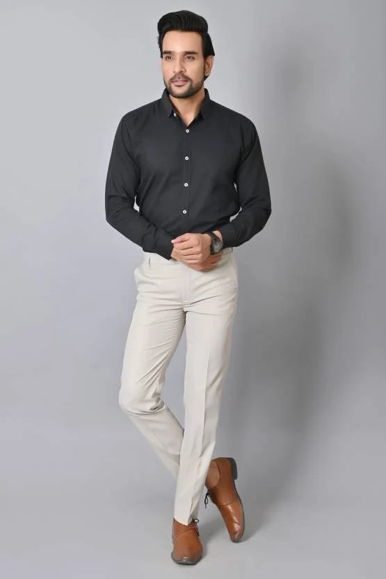 🔥👖High Stretch Men's Classic Pant For Men (LIGHT GREY) 💖